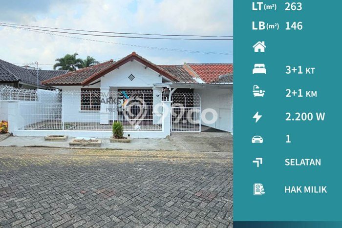Rumah Minimalis 3 KT LT 263m2 di Araya Rumah Minimalis 3 KT LT 263m2 di Araya