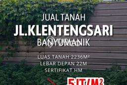 Tanah Dijual Lokasi Banyumanik, Semarang Luas 2236m2 Legalitas Aman Tanah Dijual Lokasi Banyumanik, Semarang Luas 2236m2 Legalitas Aman
