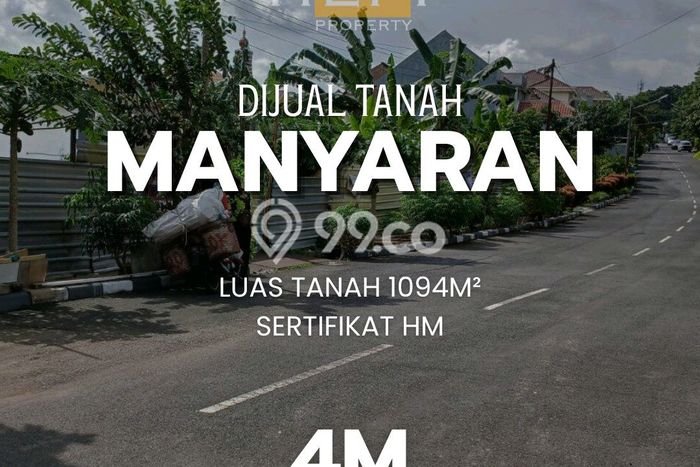 Dijual Tanah Lokasi Manyaran, Semarang Seluas 1094m2 Dijual Tanah Lokasi Manyaran, Semarang Seluas 1094m2