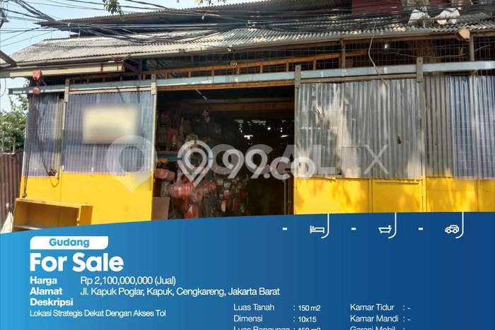 Lokasi Strategis! Dijual Gudang Bisnis di Cengkareng, Jakarta Barat Kondisi Baik Lokasi Strategis! Dijual Gudang Bisnis di Cengkareng, Jakarta Barat Kondisi Baik