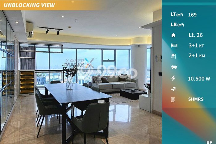 Unit Apartemen Luxury Dijual di Tegalsari dengan 3 Kamar Tidur Unit Apartemen Luxury Dijual di Tegalsari dengan 3 Kamar Tidur