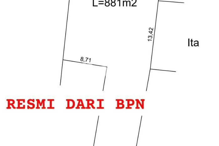 Kavling Tanah untuk Dijual di Blora Kota, Blora, Luas 890m2 Kavling Tanah untuk Dijual di Blora Kota, Blora, Luas 890m2