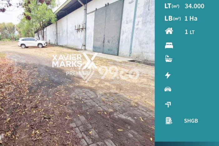 Pabrik Komersial Dijual di Krian Sidoarjo LT 34000m2 & LB 10000m2 Pabrik Komersial Dijual di Krian Sidoarjo LT 34000m2 & LB 10000m2