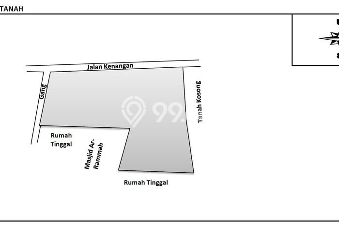 Tanah Dijual Area Strategis di Rempoa Tangerang Selatan 1990m2 Tanah Dijual Area Strategis di Rempoa Tangerang Selatan 1990m2