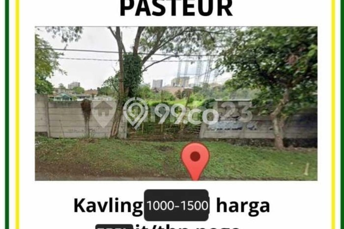 Lahan Disewakan Lokasi Pasteur Bandung Luas 1500m2 Lahan Disewakan Lokasi Pasteur Bandung Luas 1500m2
