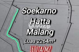 Tanah Dijual Lokasi Lowokwaru, Malang Luas 2264m2 Legalitas Aman Tanah Dijual Lokasi Lowokwaru, Malang Luas 2264m2 Legalitas Aman