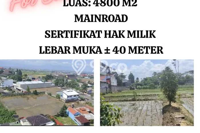 Jarang Ada! Tanah di Soreang Punya Luas 4800m2 SHM Jarang Ada! Tanah di Soreang Punya Luas 4800m2 SHM