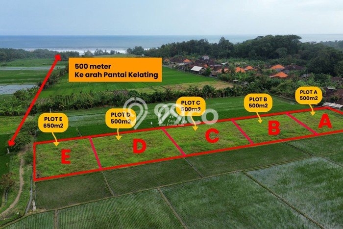 Tanah Kavling Dekat Pantai Zona Pariwisata Kelating Bali Tanah Kavling Dekat Pantai Zona Pariwisata Kelating Bali