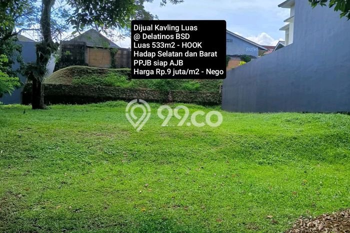 Dijual Tanah 533m2 di BSD Delatinos, Tangerang Dijual Tanah 533m2 di BSD Delatinos, Tangerang