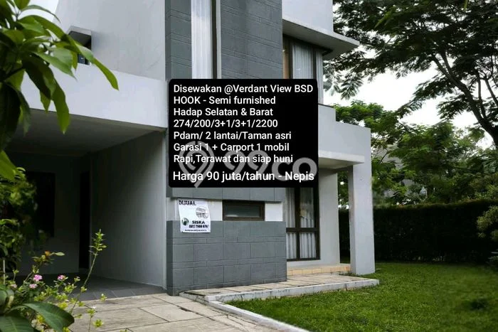 Disewakan! Rumah 3 Kamar Tidur &
3 Kamar Mandi di BSD The Icon, Tangerang Disewakan! Rumah 3 Kamar Tidur &
3 Kamar Mandi di BSD The Icon, Tangerang