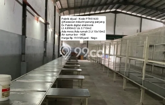 Gudang Dijual di Parung Panjang Bogor dengan Luas Bangunan 3m2 Gudang Dijual di Parung Panjang Bogor dengan Luas Bangunan 3m2