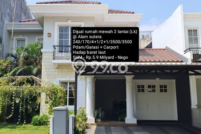 Hunian Terjangkau LT 240m2 di Alam Sutera Lingkungan Asri Hunian Terjangkau LT 240m2 di Alam Sutera Lingkungan Asri