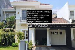 Hunian Terjangkau LT 240m2 di Alam Sutera Lingkungan Asri Hunian Terjangkau LT 240m2 di Alam Sutera Lingkungan Asri