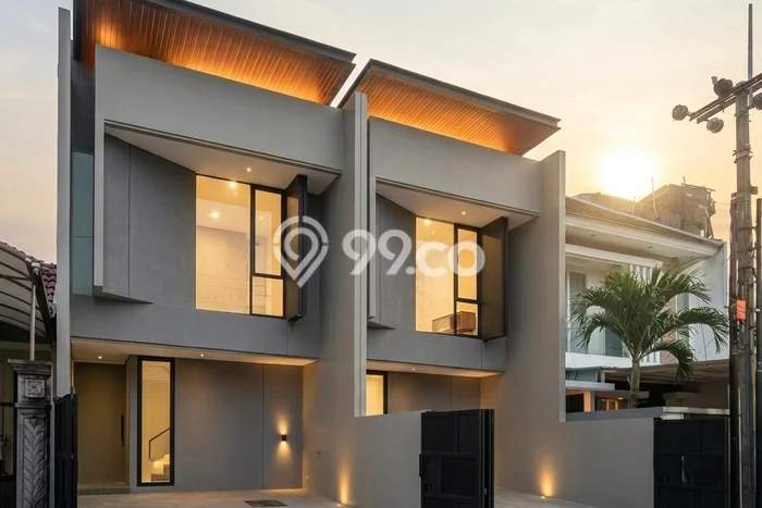 Rumah Strategis Modern Lb 160m2 di Rungkut, Surabaya Rumah Strategis Modern Lb 160m2 di Rungkut, Surabaya