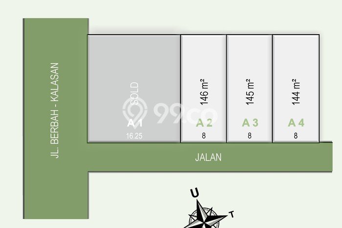 HARGA MENARIK! Tanah di Berbah, Luas 144m2m², Kawasan Potensial HARGA MENARIK! Tanah di Berbah, Luas 144m2m², Kawasan Potensial