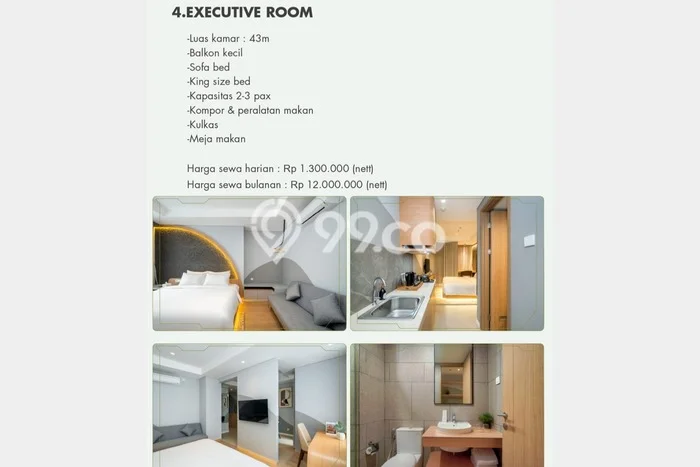 Apartemen Minimalis untuk Disewa, 1 Kamar di Jakarta Selatan Apartemen Minimalis untuk Disewa, 1 Kamar di Jakarta Selatan