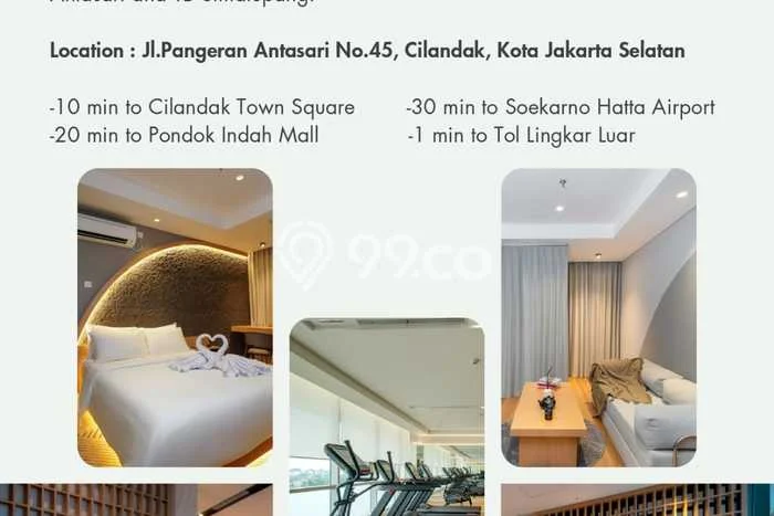 Apartemen Disewakan 1 Kamar Murah Siap Huni di Jakarta Selatan, Luas 29m2 Apartemen Disewakan 1 Kamar Murah Siap Huni di Jakarta Selatan, Luas 29m2