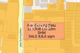 Kavling Tanah untuk Dijual di Pasteur, Bandung, Luas 1998m2 Kavling Tanah untuk Dijual di Pasteur, Bandung, Luas 1998m2