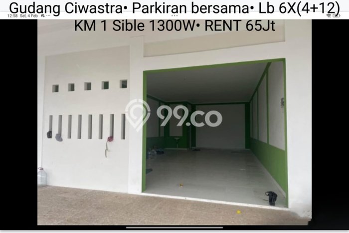 Unit Gudang Tersedia di Ciwastra Spesifikasi LB 144m2 Unit Gudang Tersedia di Ciwastra Spesifikasi LB 144m2
