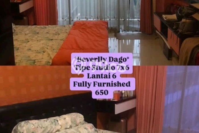 Siap Huni Apartemen di Bandung 0 Kamar & 1 Kamar Mandi, Luas 42m2 Siap Huni Apartemen di Bandung 0 Kamar & 1 Kamar Mandi, Luas 42m2