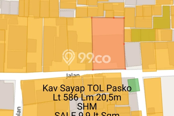Tanah untuk Dijual di Pasir Koja Bandung Luas 586m2 Tanah untuk Dijual di Pasir Koja Bandung Luas 586m2