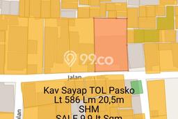 Tanah untuk Dijual di Pasir Koja Bandung Luas 586m2 Tanah untuk Dijual di Pasir Koja Bandung Luas 586m2