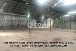 Gudang Dijual Lokasi Emas di Majalaya Luas 2250m2 Gudang Dijual Lokasi Emas di Majalaya Luas 2250m2
