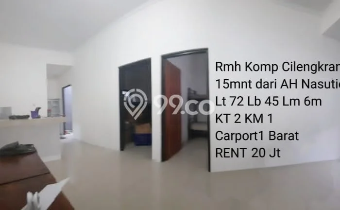 Lokasi terbaik! Rumah siap pakai dikontrakkan di Cilengkrang LB 45m2 Lokasi terbaik! Rumah siap pakai dikontrakkan di Cilengkrang LB 45m2