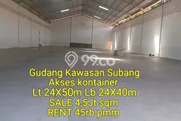 Untuk Dijual Gudang di Purwadadi Subang LT 1200m2 / LB 960m2 Untuk Dijual Gudang di Purwadadi Subang LT 1200m2 / LB 960m2