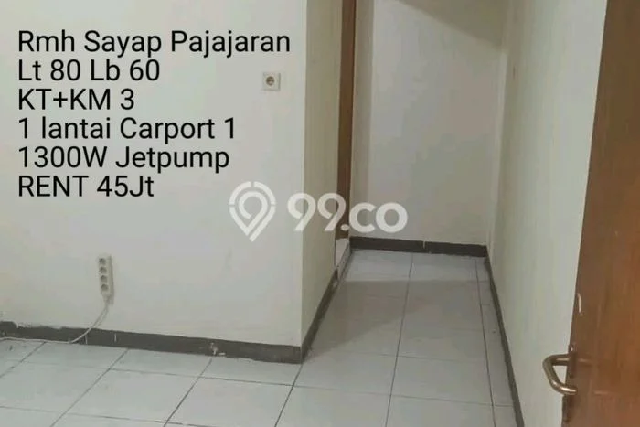 Disewakan! Rumah 2 Kamar Tidur &
1 Kamar Mandi di Pajajaran, Bandung Disewakan! Rumah 2 Kamar Tidur &
1 Kamar Mandi di Pajajaran, Bandung