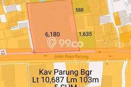 Tanah di Parung, Bogor Luas 10687m2 Dijual Segera Tanah di Parung, Bogor Luas 10687m2 Dijual Segera