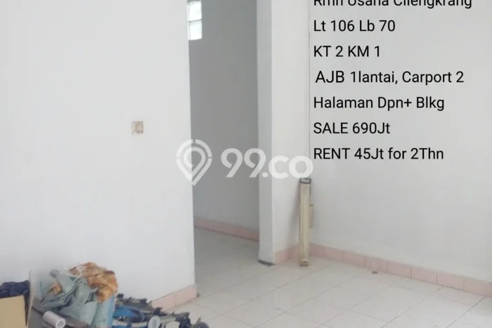 Lokasi terbaik! Rumah siap pakai dikontrakkan di Cilengkrang LB 45m2 Lokasi terbaik! Rumah siap pakai dikontrakkan di Cilengkrang LB 45m2