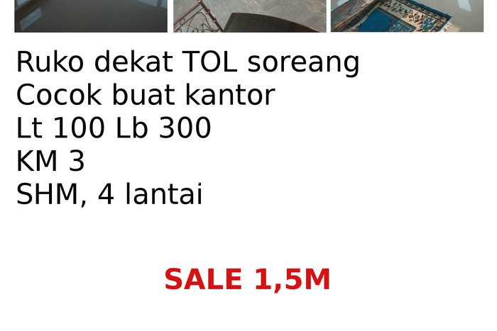 Ruko Bagus LT 175m2 LB 216m2 Dijual di Soreang Bandung Ruko Bagus LT 175m2 LB 216m2 Dijual di Soreang Bandung