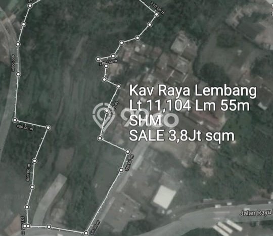 TANAH PROSPEKTIF! Tanah di Lembang, Luas 11104m², Tepi Jalan Utama TANAH PROSPEKTIF! Tanah di Lembang, Luas 11104m², Tepi Jalan Utama