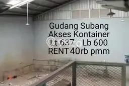 Gudang bagus disewakan di Pagaden Subang dengan LB 600m2 harga sewa terbaik Gudang bagus disewakan di Pagaden Subang dengan LB 600m2 harga sewa terbaik