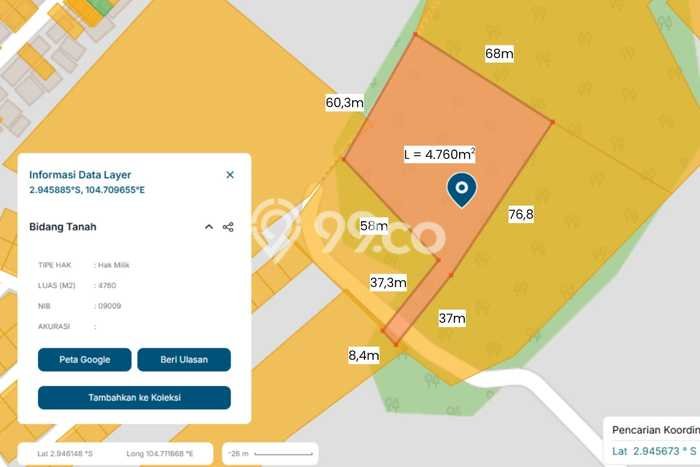 Lahan Strategis di Sukarami Dijual dengan Luas 10090m2 Lahan Strategis di Sukarami Dijual dengan Luas 10090m2