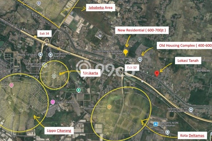 Tanah Kavling Dijual di Bekasi dengan Spesifikasi 9267m2 Tanah Kavling Dijual di Bekasi dengan Spesifikasi 9267m2