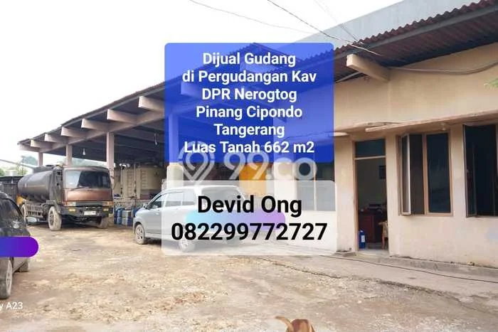 Dijual Gudang Strategis di Tangerang Kota, Luas 662m², Jalan Utama, Kawasan Komersial Dijual Gudang Strategis di Tangerang Kota, Luas 662m², Jalan Utama, Kawasan Komersial