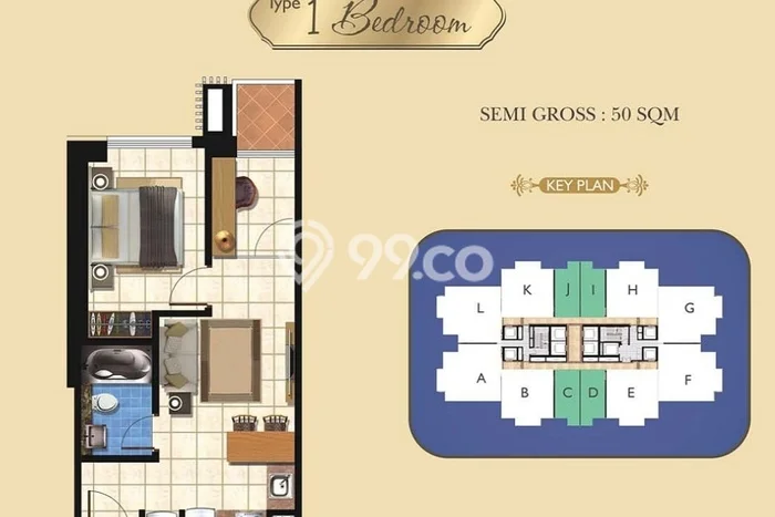 Apartemen Modern Dijual di Grogol Petamburan, Jakarta Barat Punya 1 KT / 1 Kamar Mandi Apartemen Modern Dijual di Grogol Petamburan, Jakarta Barat Punya 1 KT / 1 Kamar Mandi