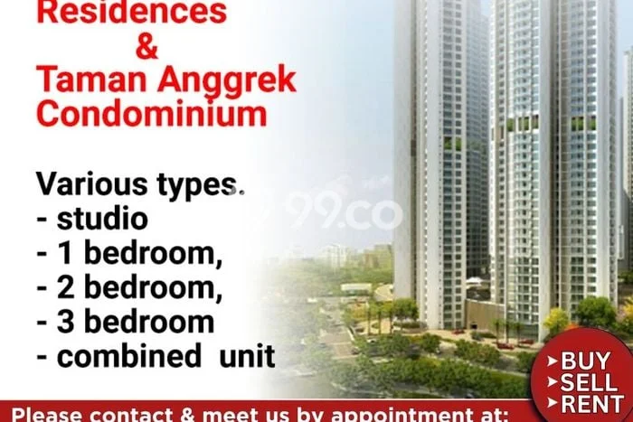 Apartemen Premium di Grogol Petamburan, 3 KT, Luas 146m2m², City View Apartemen Premium di Grogol Petamburan, 3 KT, Luas 146m2m², City View