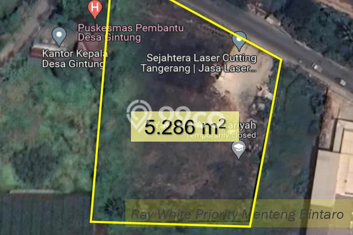 Tanah Kavling untuk Dijual di Sepatan Tangerang 5286m2 Tanah Kavling untuk Dijual di Sepatan Tangerang 5286m2