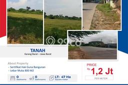 Lahan Investasi Lokasi Karawang Barat Karawang - Lahan Investasi Lokasi Karawang Barat Karawang -