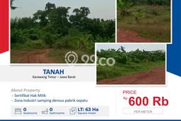 Kavling Tanah Dijual di Karawang Timur, Karawang, Luas 630000m2 Area Strategis Kavling Tanah Dijual di Karawang Timur, Karawang, Luas 630000m2 Area Strategis