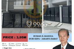 For Sale! Premium House LT 117m2 Desain Elegan di Duri Kepa For Sale! Premium House LT 117m2 Desain Elegan di Duri Kepa
