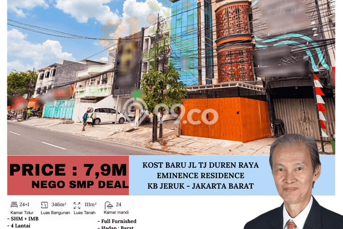 Dijual Segera Rumah Kost di Tanjung Duren, Jakarta Barat 24 Kamar Dijual Segera Rumah Kost di Tanjung Duren, Jakarta Barat 24 Kamar