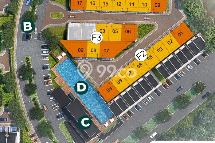 Rumah Modern 4 Kamar LT 108m2 di Batam Centre Rumah Modern 4 Kamar LT 108m2 di Batam Centre