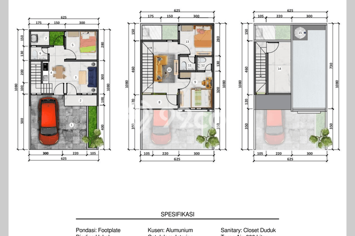 Rumah Strategis Minimalis Lb 94m2 di Sukma Jaya, Depok Rumah Strategis Minimalis Lb 94m2 di Sukma Jaya, Depok