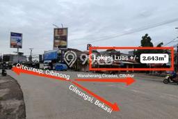 Tanah di Gunung Putri, Bogor Luas 2643m2 Dijual Segera Tanah di Gunung Putri, Bogor Luas 2643m2 Dijual Segera