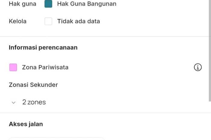 Kavling Tanah untuk Dijual di Benoa, Badung, Luas 1100m2 Kavling Tanah untuk Dijual di Benoa, Badung, Luas 1100m2