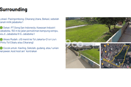 Untuk Dijual Tanah di Bekasi, Luas 4053m2 SHM Untuk Dijual Tanah di Bekasi, Luas 4053m2 SHM